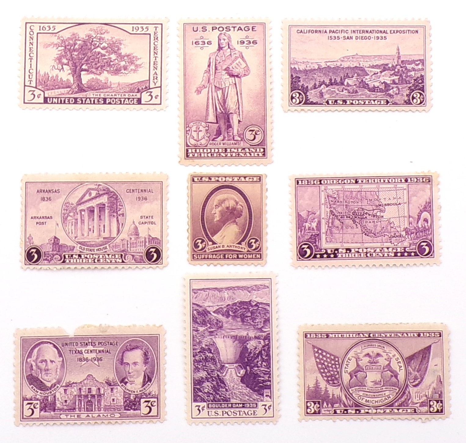 1935-36 U.S. Commemorative Stamp Year Set - £35.83 GBP