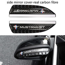 Brand New 2PCS Universal Mustang GT Carbon Fiber Rear View Side Mirror Visor Sha - £11.98 GBP