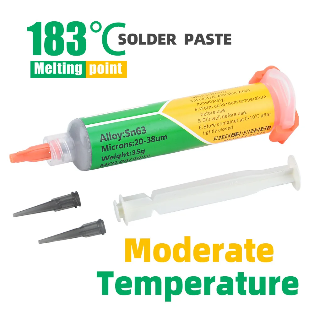 Solder paste Sn63Pb37 183C 20g repair solder paste 6337 lead medium temp... - $101.48