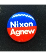 Vintage Nixon Agnew Campaign Pin 1in Red White Blue 1968 Metal - £6.43 GBP