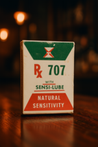 RX 707 WITH SENSI-LUBE VTG PROPHILACTIC, RUBBER CONDOM~Made in USA - $13.85