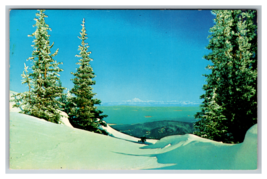 Mt. Baker From Deer Park Recreation Area in Olympic Mountains Aerial Postcard - £3.84 GBP