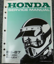 1986 1987 Honda TLR200 Reflex Motorcycle Shop Service Repair Manual OEM 61KJ200 - £35.87 GBP