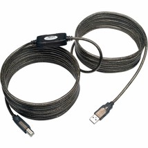 Tripp Lite USB 2.0 Hi-Speed A/B Active Repeater Cable (M/M) 36-ft. (U042-036), S - £33.79 GBP