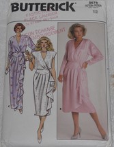 Butterick 3678 Misses&#39; Wrap Evening Dress 2 Lengths Size 12 Uncut Vintage - £9.36 GBP