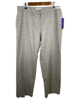 Pendleton Pants Size 14 Virgin Wool Gray Plaid Career Preppy Old Money NEW - $1,499.57 MXN