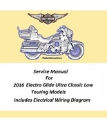 2016 Harley Electra Glide Ultra Classic Low Touring Models Service Manual - $28.95