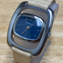 Vintage Parker Unisex Silver Blue Hand-Winding Mechanical Watch~For Part... - £30.04 GBP