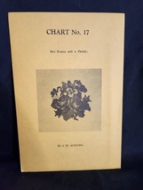 Vtg rare Babs Fuhrmann petit point Chart No. 17 Two Roses And Pansy 55x55 - £19.17 GBP