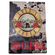 Vintage Guns n Roses 1990 Spiral Hanging Collector Calendar 11.5&quot; x 16.5... - $24.74