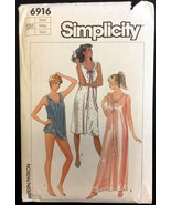 Easy PC Size S B 32 ½ - 34 Nightgown Baby Dolls Simplicity 6916 Pattern ... - €5,98 EUR