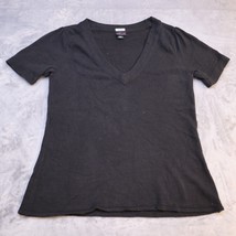 Torrid Shirt Women 0 Black Casual Lightweight VNeck Short Sleeve Plus Size Basic - £8.51 GBP