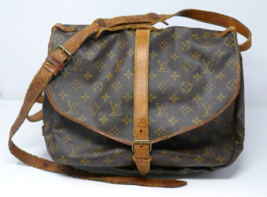 Louis Vuitton Vintage Monogram Canvas Saumur 35 Malletier Messenger Bag - $199.99