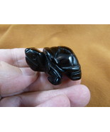 Y-TUR-LA-611) baby black Onyx TORTOISE TURTLE carving FIGURINE gemstone ... - $27.42 CAD