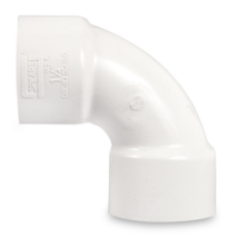 Spears 406015S 1.5 inch PVC Schedule 40 90 Degree Sweep Elbow 406-015S - $10.58