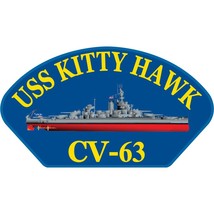 U.S. Navy USS Kitty Hawk CV-63 Patch 2 1/4&quot; x 4&quot; - £8.30 GBP