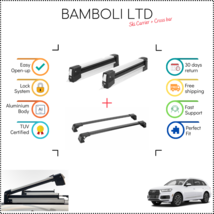 Bamboli 19&quot; Ski Carrier &amp; Black Cross Bar Set For Audi Q7 15-21 4pcs - £176.66 GBP