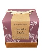 Lavender Vanilla Soy Candle New In Box 9.5 Oz Glass Jar - £13.65 GBP