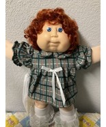 RARE Vintage Cabbage Patch Kid Girl Auburn Cornsilk Hair Blue Eyes Head ... - $475.00