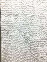 LARGE White Quilted Pillow Sham Italy Peacock Alley 33 x 26 1/2 Inch  - $36.14