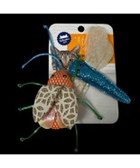 NEW CAT WHISKER CITY Fun Plush Beetle and Dragonfly Kitty Toys With Catnip - $8.89 CAD