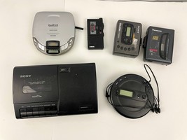 Lot of 6 CD &amp; Cassette Players Portable Non-Working For Repair  - £21.57 GBP