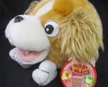 Pet Pals Singing Plush Puppet Dog Brown Spaniel Stuffed Animal - £15.46 GBP