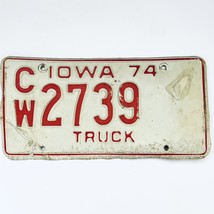 1974 United States Iowa Commercial Truck License Plate CW 2739 - £13.23 GBP