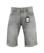 G-Star RAW Men&#39;s 3301 Straight Light Aged Grey Denim Shorts (Retail $120) - £21.26 GBP