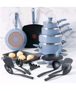 T-Fal ~ 22-Pc. BLUE Cookware Set ~ Pro Glide ~ Thermo Spot ~ Comfort Handles - $140.25