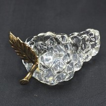 Crystal Glass Paperweight Vintage Small Desk Decor Item - $17.32