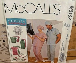 Mccalls Patterns Plus Size Uniform Essentials XLG-XXL Scrubs Hat Jacket M6107 - £24.38 GBP