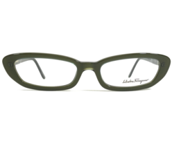 Salvatore Ferragamo Eyeglasses Frames 2515 203 Clear Olive Green 52-18-135 - $74.28