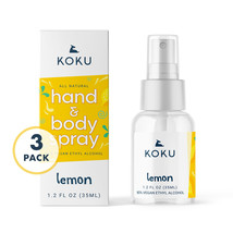 Lemon Set 1 - Pack of 3 Lemon Scented Hand Sanitizer Spray (3x1.2 Fl. Oz.) - $14.88