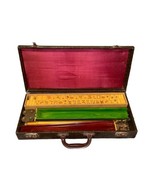 Vintage Mah Jong Set, Bakelite Butterscotch 154 Tiles &amp; 5 Racks Case - £398.20 GBP