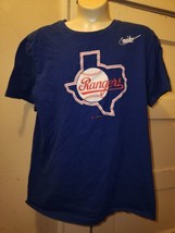 Texas Rangers Shirt nike blue small arlington world series winners mlb baseball - £7.28 GBP