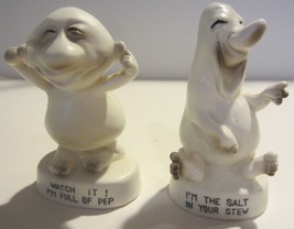Vintage Character Figures Salt and Pepper Shakers Japan Rare - £37.52 GBP