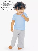 72 Pack Bulk Load  American Apparel Infant Baby Rib Tee Baby Blue 12 Mon... - $863.27 MXN