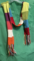 cozy stripped unisex one size fits most long fringe multicolor Scarf - $5.00