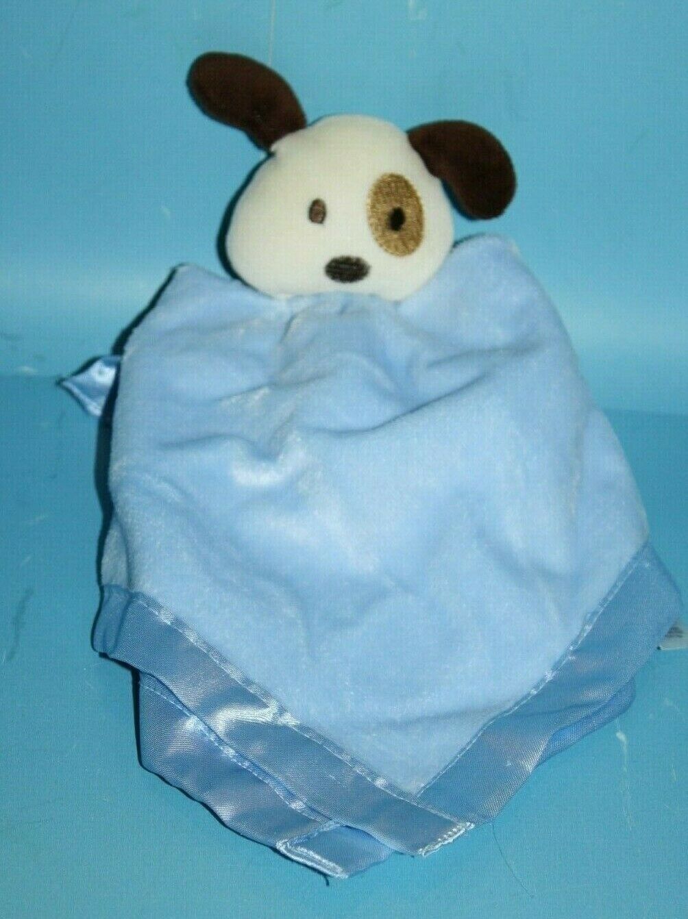 Baby Essentials Dog Rattle Eye Patch Security Blanket Plush Satin 2010 Lovey 14" - $27.09