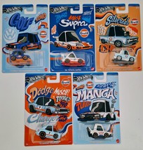 Hot Wheels 2025 COMPLETE FULL SET 5 CAR Silver Series GULF TOONED New - $41.16