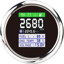 316 Stainless Steel CANbus Multifunction Gauge IP67 85mm For Marine Boat... - £68.83 GBP