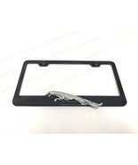 3D Jaguar Leaper Logo Emblem Black Powder Coated Metal Steel License Pla... - $22.68