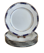 Swid Powell Swag Large 12&quot; Porcelain Charger PlateS Set of 6 - £193.84 GBP