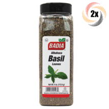 2x Pints Badia Basil Leaves Seasoning | 4oz | Gluten Free! | No MSG! | Albahaca - £13.66 GBP