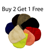 Beanie Hat Cap Cuff Solid Color Ski Skull Winter Warm Slouchy Men Women  - £5.57 GBP