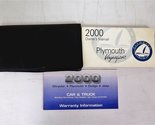 2000 Plymouth Voyager Owners Manual [Paperback] Plymouth - £11.12 GBP