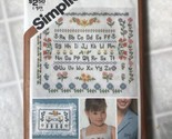 Simplicity Vintage Pattern 9983 Cross Stitch transfers Alphabet Flowers - £6.08 GBP