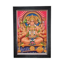 Panchmukhi Hanuman Ji Photo Frame | Vintage Style | Black Texture, 9.5 x... - €23,94 EUR