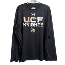 Under Armour UCF Knights Long Sleeve Polyester T-Shirt Men&#39;s XL HeatGear... - $9.89